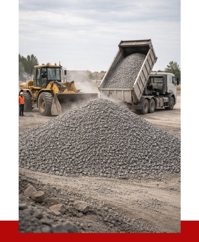 Купить щебень с доставкой в Ялуторовске от 2582 руб. | ПРОНЕРУДЛтр