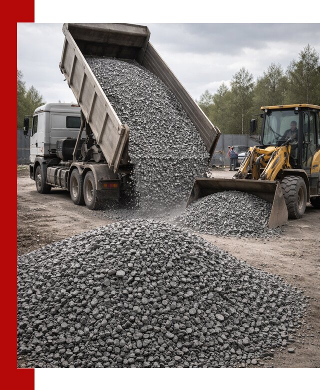 Доставка и продажа щебня гранитного в Ялуторовске