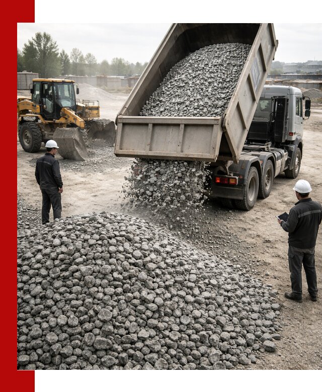 Доставка гранитного щебня фракции 20-40 в Ялуторовске