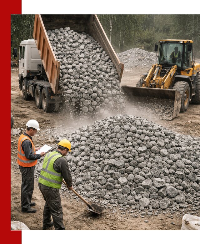 Гранитный щебень фракция 70-150 доставка в Ялуторовске