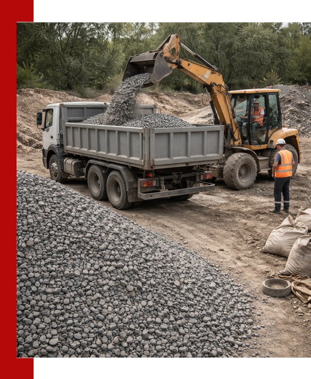 Доставка гравийного щебня в Ялуторовске оптом и в розницу