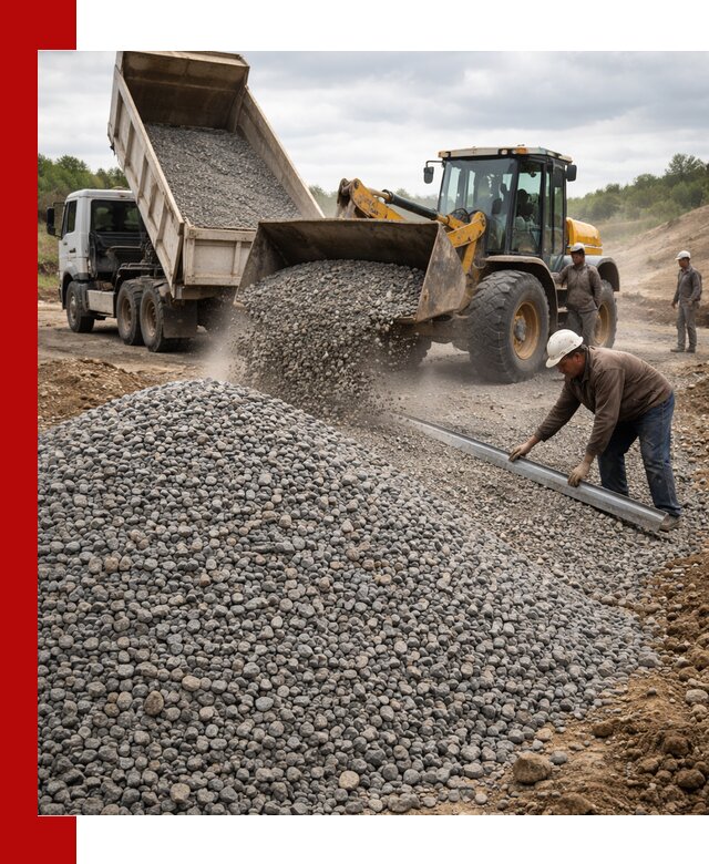 Гравийный щебень фракция 5-20 с доставкой в Ялуторовске