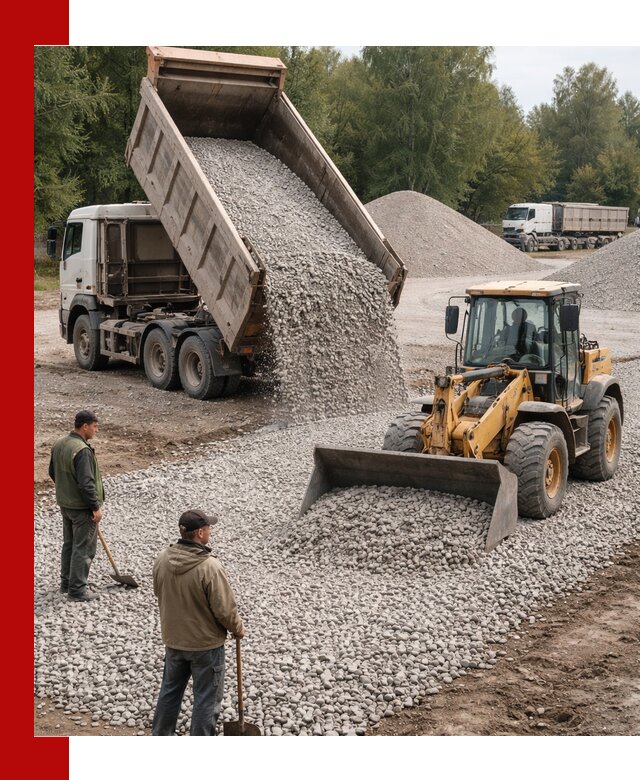 Купить гравийный щебень фракция 20-40 в Ялуторовске с доставкой