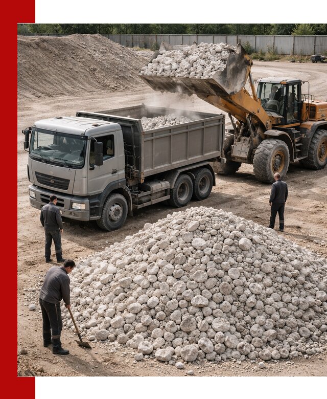 Известняковый щебень фракция 70–150 с доставкой в Ялуторовске