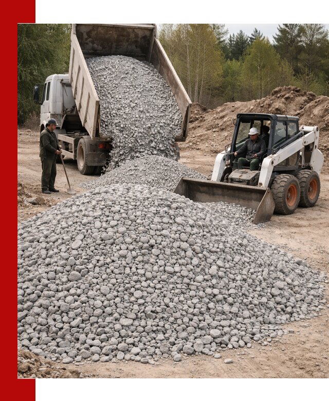 Доставка доломитового щебня в Ялуторовске напрямую от карьера