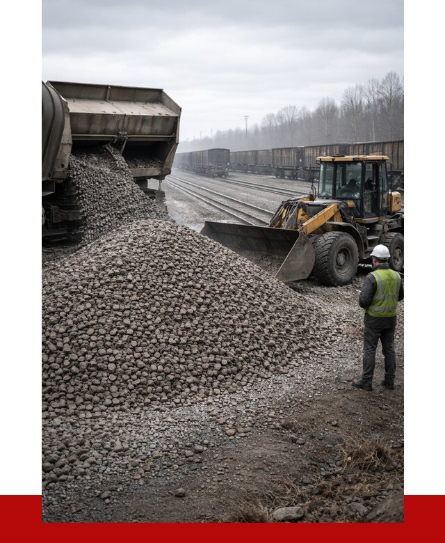 Купить железнодорожный щебень в Ялуторовске от 2892 р. | ПРОНЕРУДЛтр