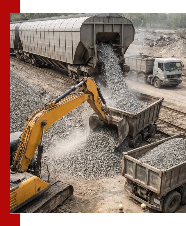 Доставка железнодорожного щебня в Ялуторовске крупными партиями быстрого отгруза