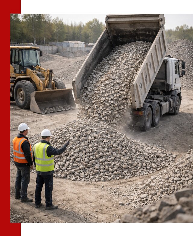 Вторичный щебень фракция 40–70 доставка в Ялуторовске