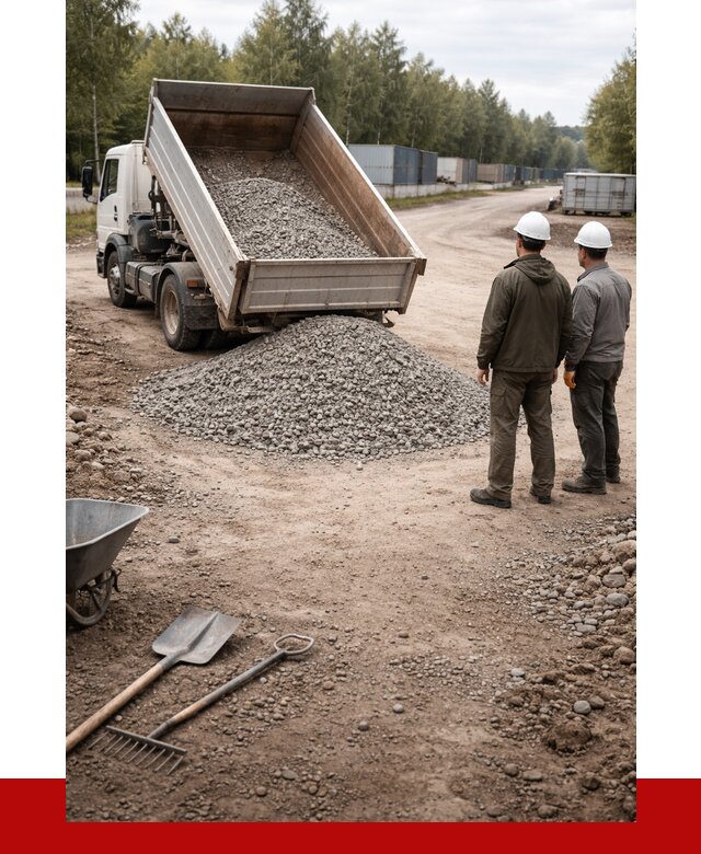 Бетонный щебень фракция 5-20 в Ялуторовске от 3305 р., ПРОНЕРУДЛтр