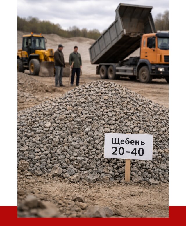 Бетонный щебень фракция 20-40 в Ялуторовске от 2531 р. | ПРОНЕРУДЛтр