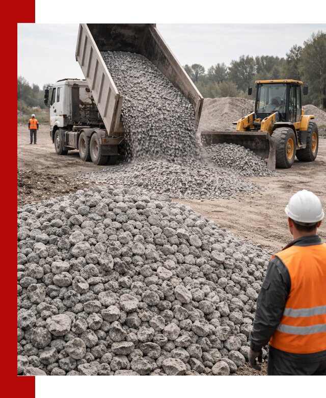 Доставка бетонного щебня фракции 20-40 в Ялуторовске