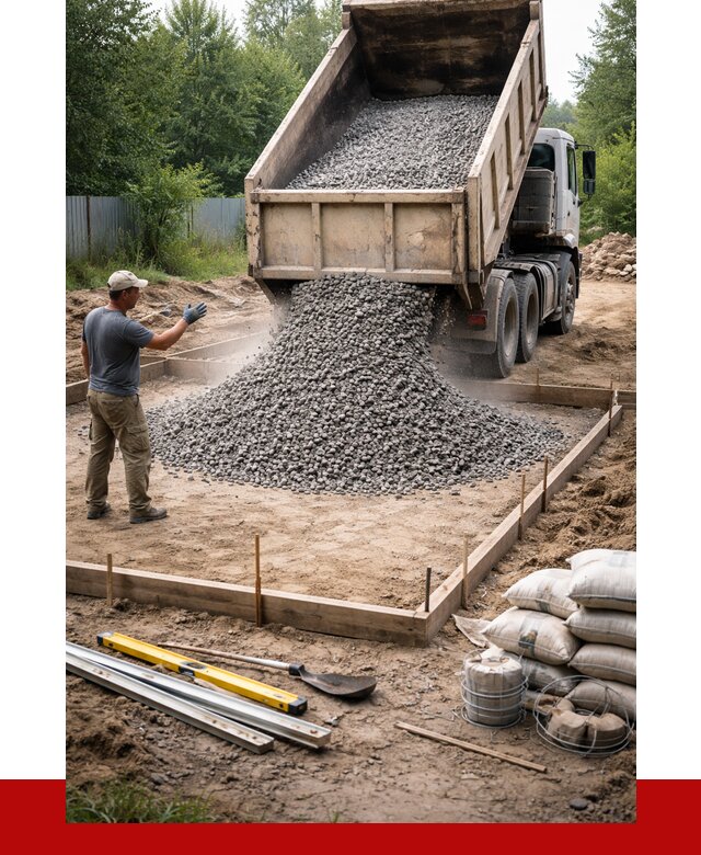 Купить щебень для фундамента в Ялуторовске от 4648 р. | ПРОНЕРУДЛтр