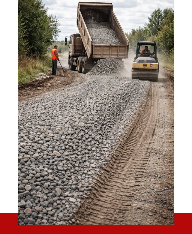 Щебень для отсыпки дороги в Ялуторовске от 2789 р. ПРОНЕРУДЛтр