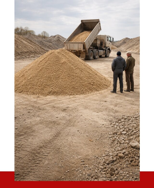 Карьерный песок крупнозернистый в Ялуторовске от 8780 р | ПРОНЕРУДЛтр