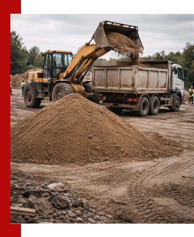 Доставка речного песка навалом в Ялуторовске быстро и выгодно
