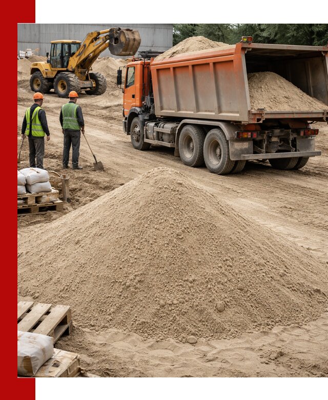 Доставка и продажа мытого речного песка в Ялуторовске
