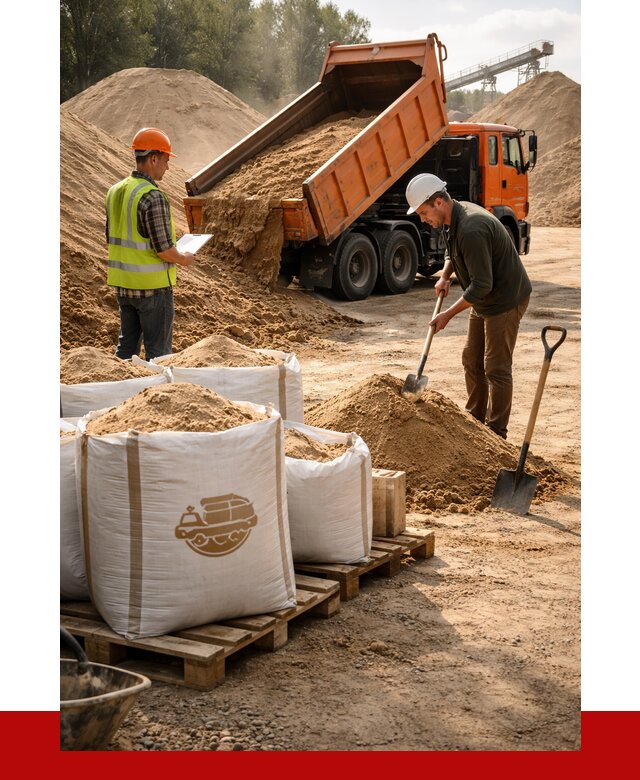 Строительный песок в Ялуторовске от 2272 р. с доставкой, ПРОНЕРУДЛтр