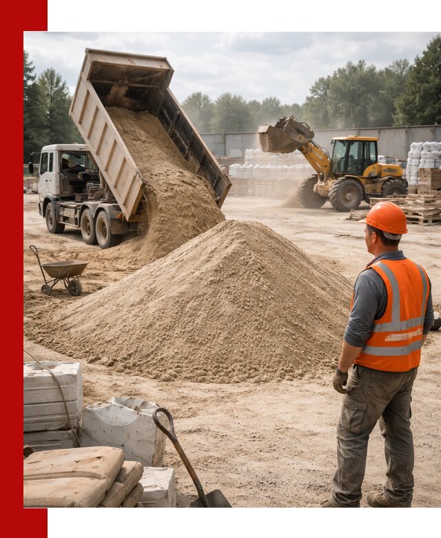 Доставка строительного песка с самосвалом в Ялуторовске