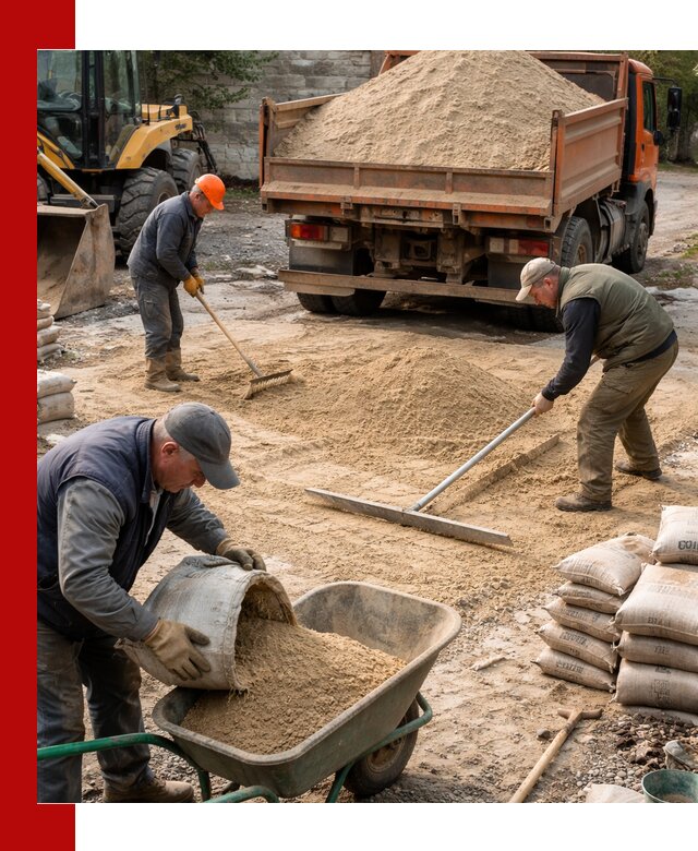 Поставка песка для стяжки в Ялуторовске с быстрой доставкой