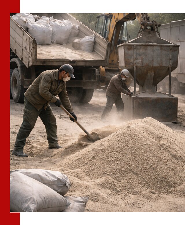 Кварцевый песок для пескоструя в Ялуторовске — доставка и качество