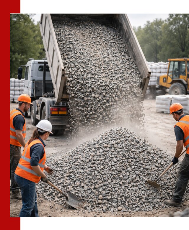 Доставка гравия и камня в Ялуторовске оптом и в розницу