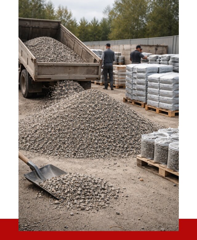 Гравий фракция 5-20 в Ялуторовске купить от 2376 р. ПРОНЕРУДЛтр