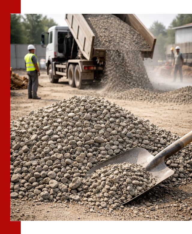 Доставка гравия фракции 20-40 в Ялуторовске с самосвалами