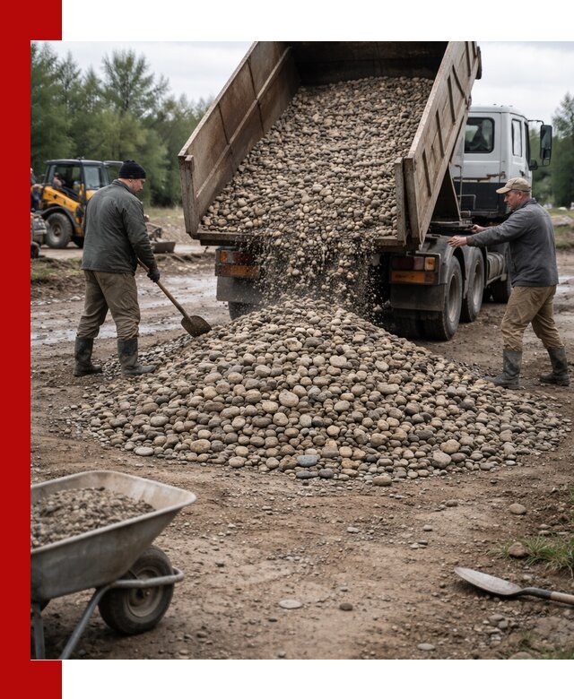 Доставка гальки речной оптом и в розницу в Ялуторовске