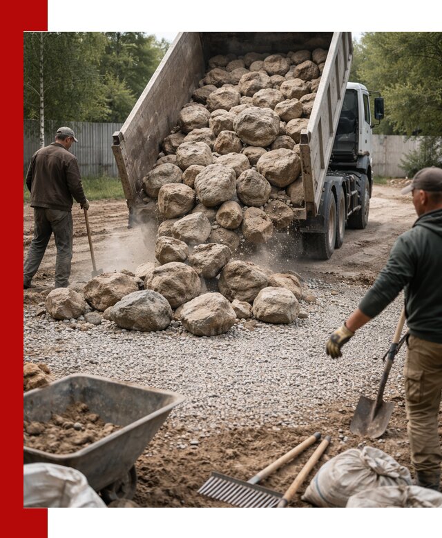 Доставка и укладка булыжника в Ялуторовске