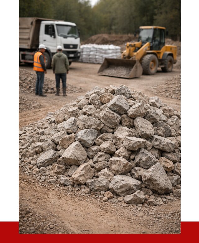 Купить бутовый камень с доставкой в Ялуторовске от 2376 р. | ПРОНЕРУДЛтр