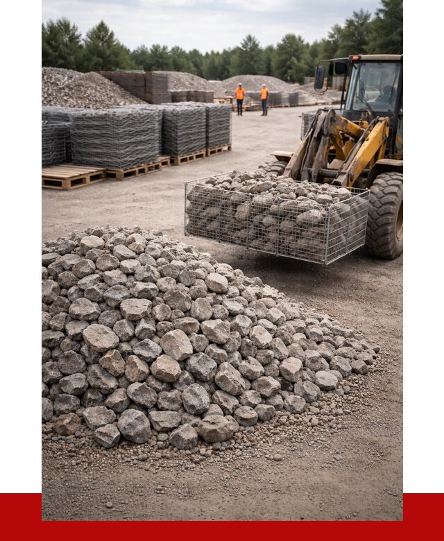 Камень для габионов фракция 70-150 в Ялуторовске от 4338 р. | ПРОНЕРУДЛтр