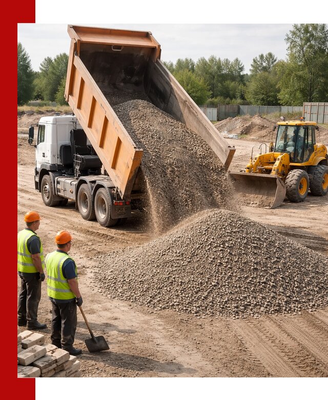 Доставка щебёночно-песчаной смеси ЩПС С7 в Ялуторовске