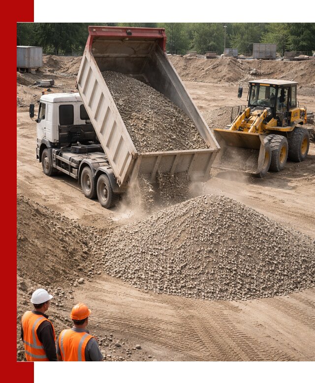 Щебень с песком (ЩГПС С2) с доставкой в Ялуторовске