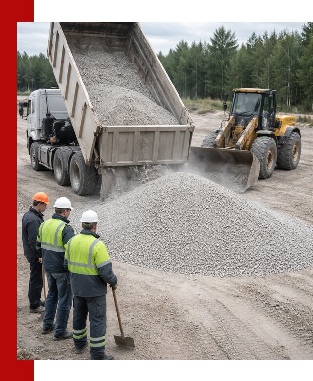 Известняковый отсев 0-5 доставка в Ялуторовске быстро и выгодно