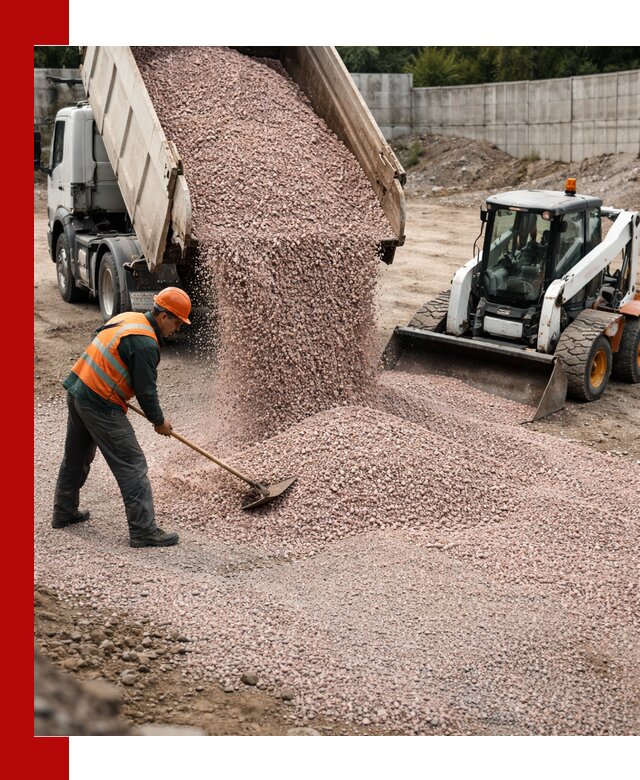 Крошка розовый гранит с доставкой в Ялуторовске от производителя