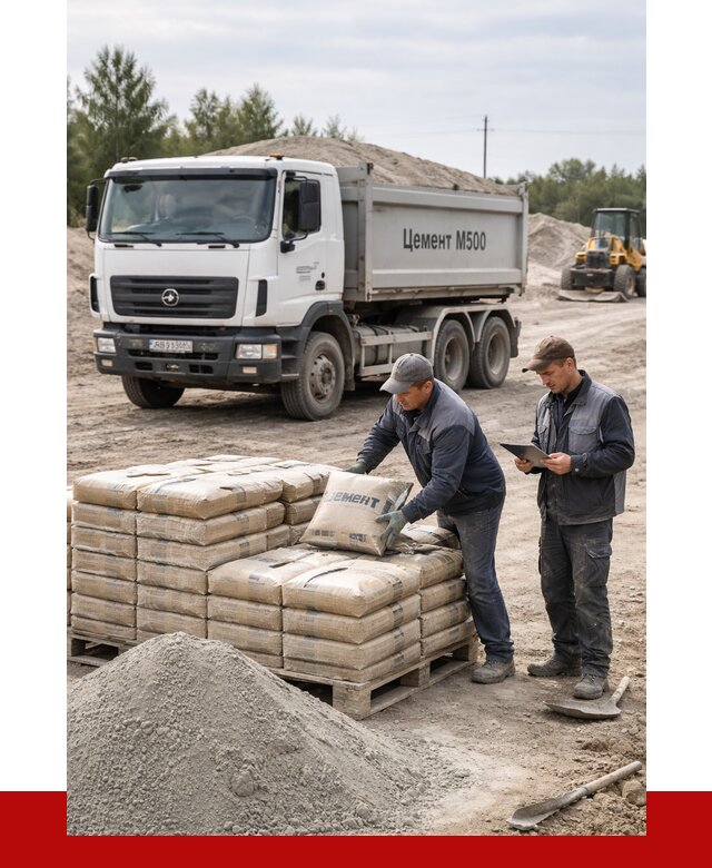 Купить цемент м500 с доставкой в Ялуторовске от 5371 р. | ПРОНЕРУДЛтр