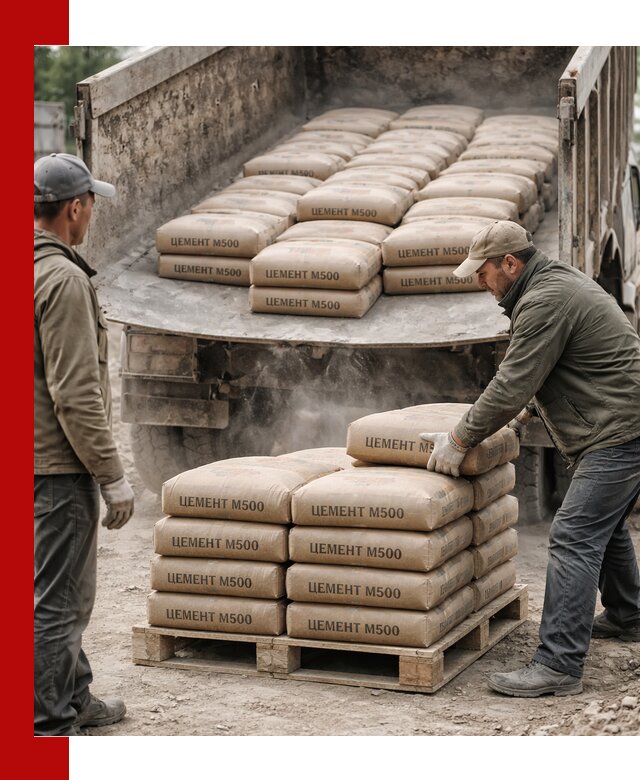 Цемент М500 с доставкой самосвалом в Ялуторовске