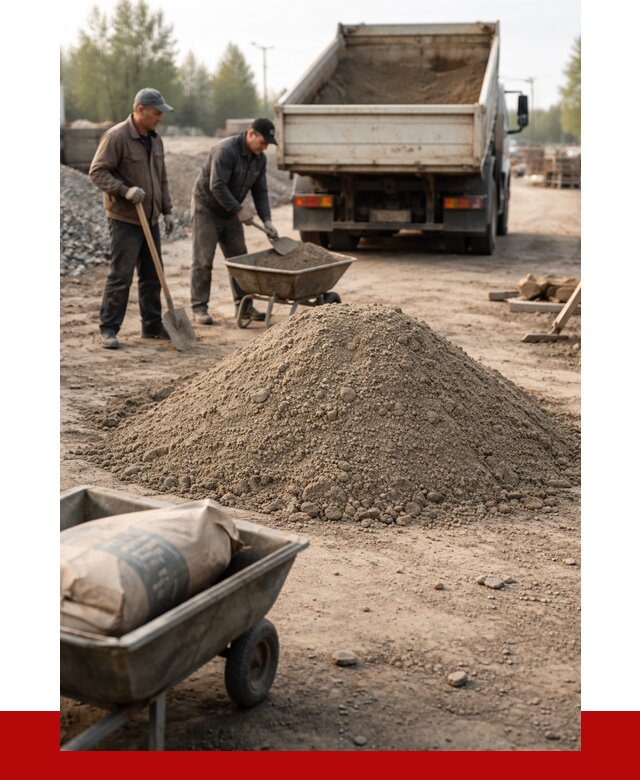 Цементно-песчаная смесь М150 в Ялуторовске от 4855 р. | ПРОНЕРУДЛтр