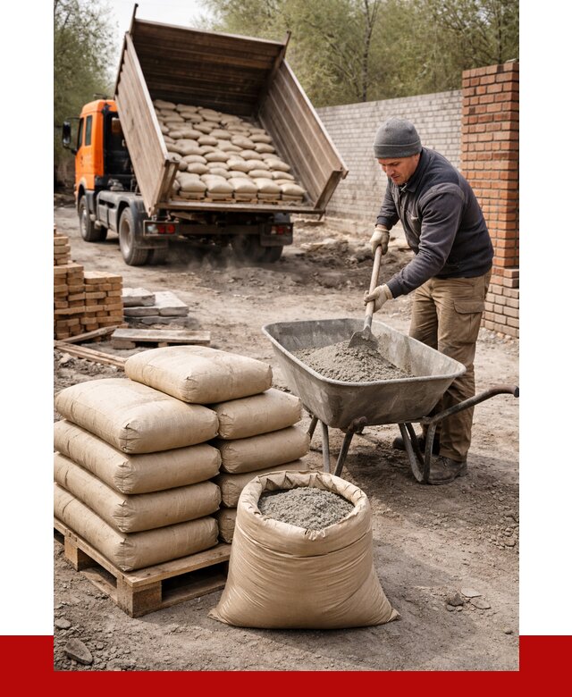 Купить сухую смесь для кладки в Ялуторовске от 1239 р. | ПРОНЕРУДЛтр