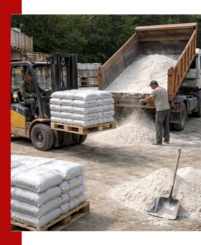 Доставка строительной извести оптом и в розницу в Ялуторовске