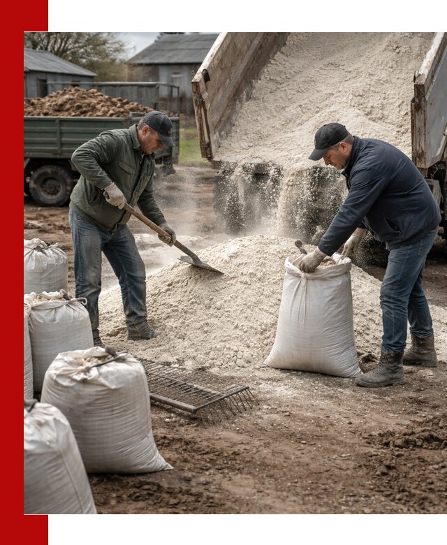 Доставка извести пушонки в Ялуторовске оптом и мелким оптом