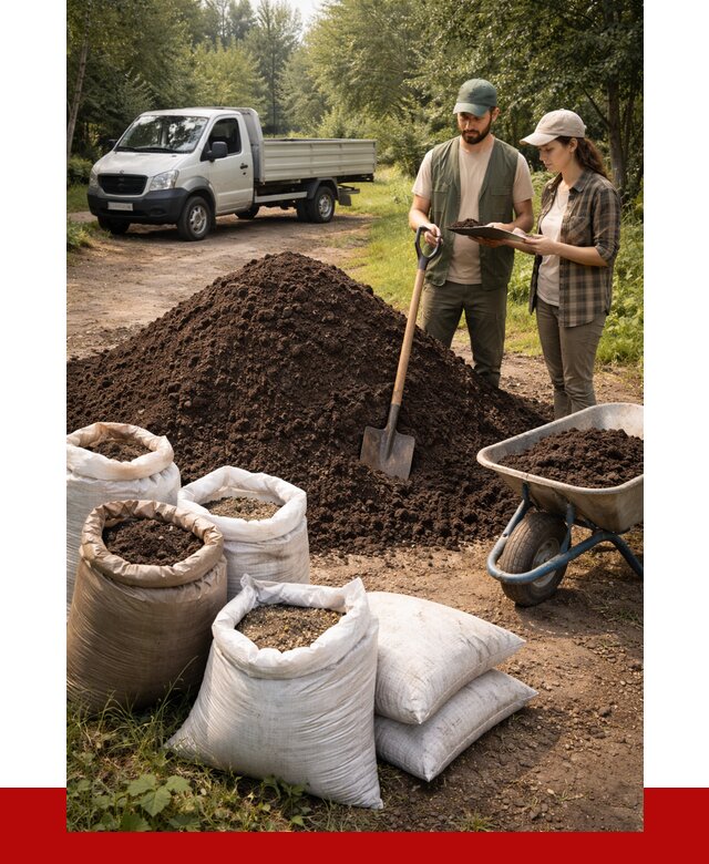 Купить грунт с доставкой в Ялуторовске от 4648 р. за м3 | ПРОНЕРУДЛтр