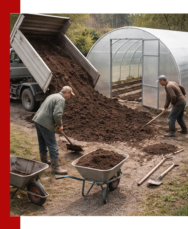 Грунт для теплицы с доставкой в Ялуторовске — плодородный субстрат под растения