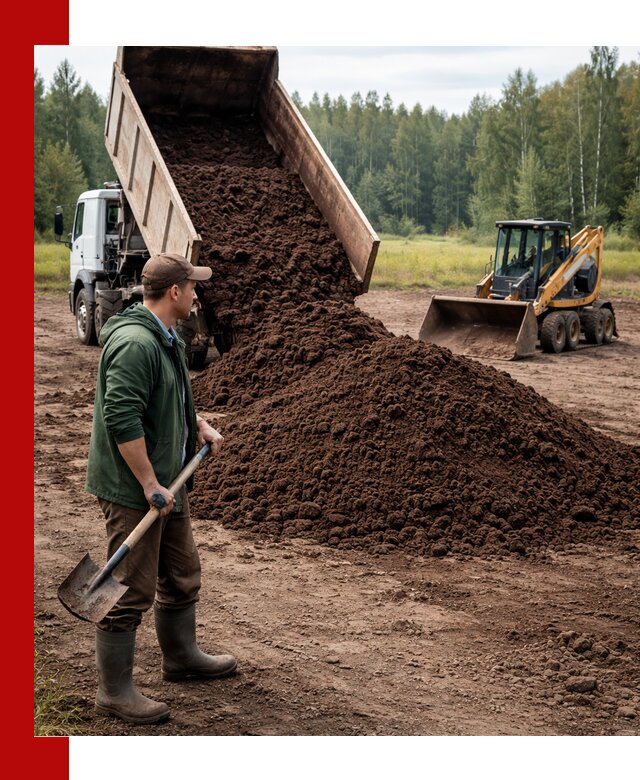 Купить верховой торф с доставкой в Ялуторовске для садоводства и растений