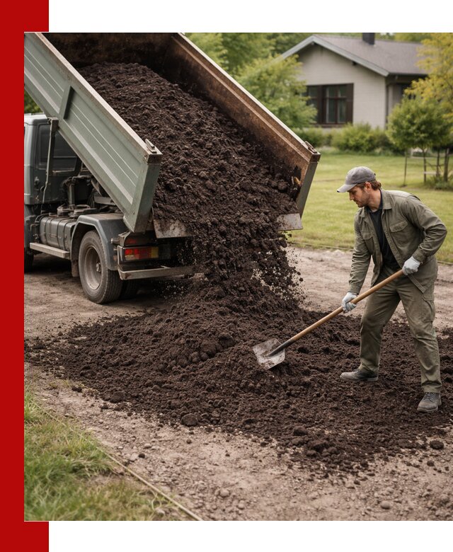 Чернозем для газона с доставкой в Ялуторовске быстро и качественно