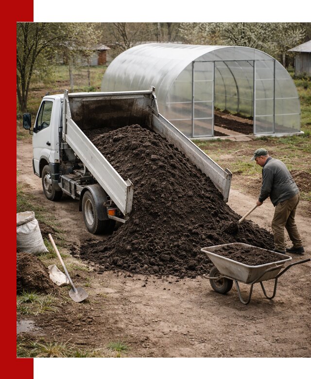 Чернозем для теплицы с доставкой в Ялуторовске