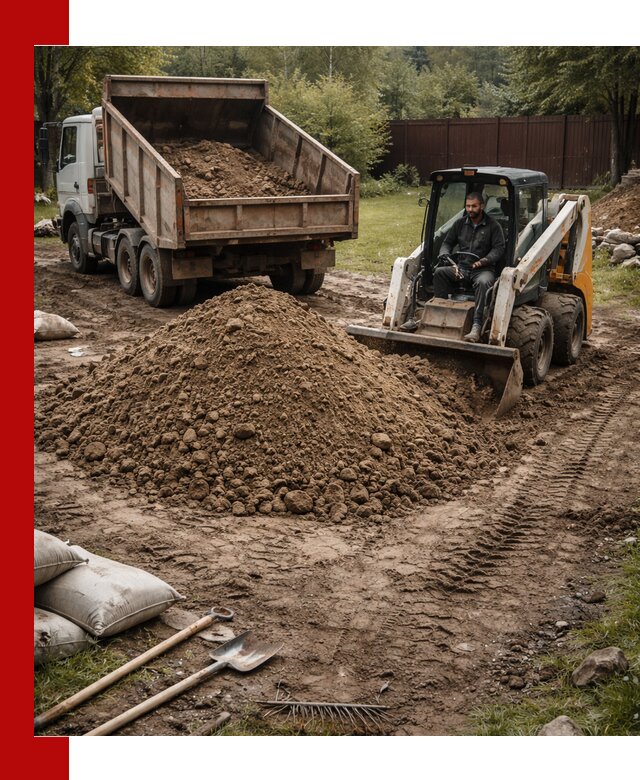 Суглинок для планировки участков в Ялуторовске с доставкой и выгрузкой