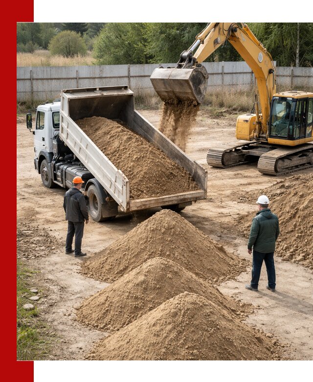 Доставка супеси вагонными и автопартиями в Ялуторовске