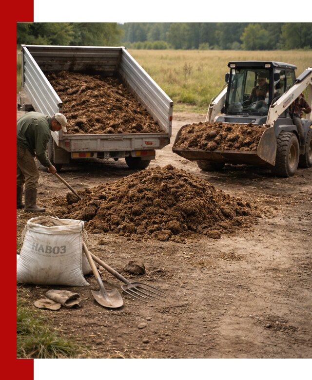 Доставка конского навоза в Ялуторовске с разгрузкой и доставкой на объект