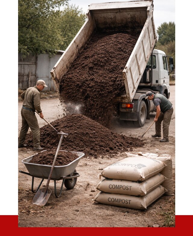 Купить компост в Ялуторовске от 4338 р. за куб с доставкой | ПРОНЕРУДЛтр